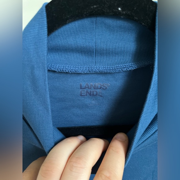 Lands’ End• Men's Super-T Mock Turtleneck - Picture 3 of 3